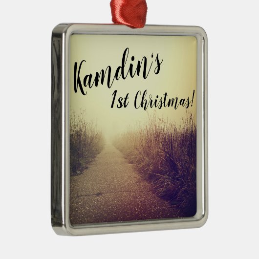 Gepersonaliseerde XMAS Ornament Sunrise Pathway Wa (Rechts)