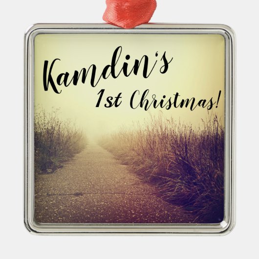 Gepersonaliseerde XMAS Ornament Sunrise Pathway Wa (Voorkant)