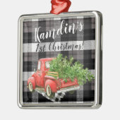 Gepersonaliseerde XMAS Ornament Truck Buffalo Plai (Links)