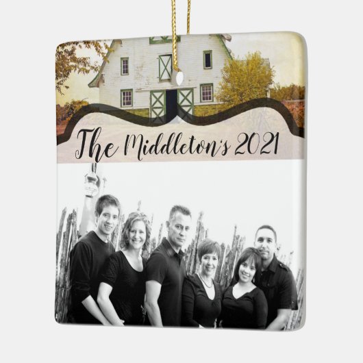 Gepersonaliseerde XMAS Ornament Zonsondergang Schu (Links)