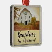 Gepersonaliseerde XMAS Ornament Zonsondergang Schu (Rechts)