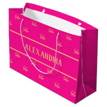 Gepersonaliseerde XOXO Hot Pink Valentijn's Day