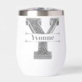 Gepersonaliseerde Y Initiaal Silver Monogram Jouw  (Voorkant)