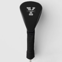 Gepersonaliseerde Y Initiaal Silver Monogram Jouw Golfheadcover