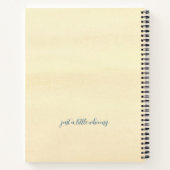 Gepersonaliseerde Yellow Fairy Notitieboek en tijd (Achterkant)