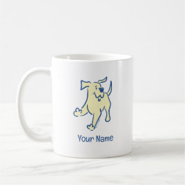 Gepersonaliseerde Yellow Lab Puppy Schattige Eenvo Koffiemok
