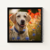 Gepersonaliseerde Yellow Labrador Retriever Journa Notitieboek (Achterkant)