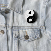 Gepersonaliseerde Yin Yang Love Button (In situ)