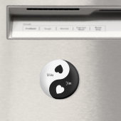 Gepersonaliseerde Yin Yang Love Magnet (Insitu (Vaatwasser))