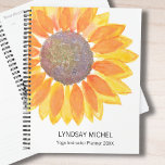 Gepersonaliseerde Yoga Instructor Planner 2023<br><div class="desc">Deze moderne botanische Yoga Instructor Planner is versierd met een gele waterverf zonnebloem. Eenvoudig aan te passen. Gebruik het Hulpmiddel van het Ontwerp om de tekstgrootte, de stijl, of de kleur te veranderen. Als we ons kunstwerk creëer, vind je dit exacte afbeelding niet van andere ontwerpers. Oorspronkelijke Waterverf © Michele...</div>