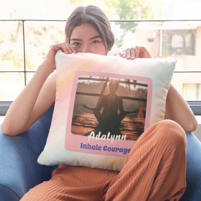 Gepersonaliseerde Yoga Lover Leraar Moeder Vrouwen Kussen (Personalized Yoga Lover Teacher Mom Women Gift)