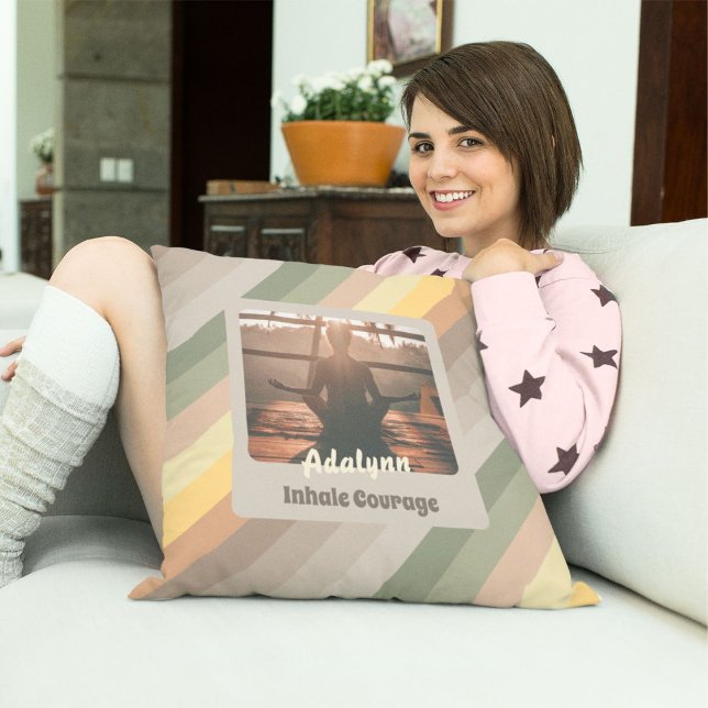 Gepersonaliseerde Yoga Lover Leraar Moeder Vrouwen Kussen (Personalized Yoga Lover Teacher Mom Women Gift)