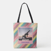 Gepersonaliseerde Yoga Lover Leraar Moeder Vrouwen Tote Bag (Achterkant)