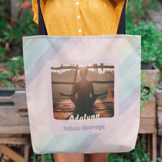 Gepersonaliseerde Yoga Lover Leraar Moeder Vrouwen Tote Bag