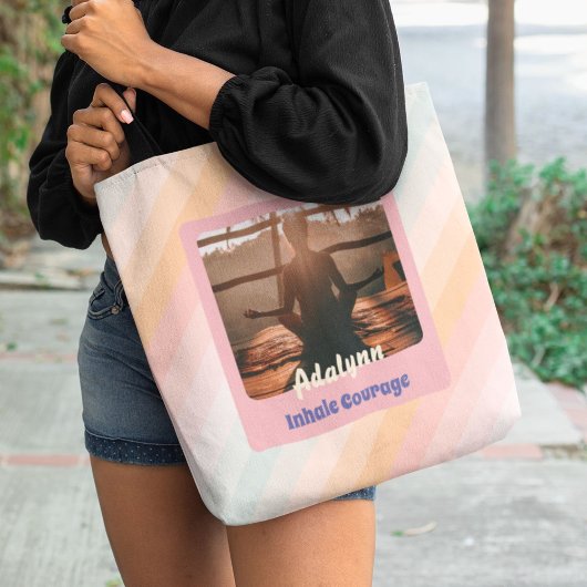 Gepersonaliseerde Yoga Lover Leraar Moeder Vrouwen Tote Bag