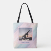 Gepersonaliseerde Yoga Lover Leraar Moeder Vrouwen Tote Bag (Achterkant)