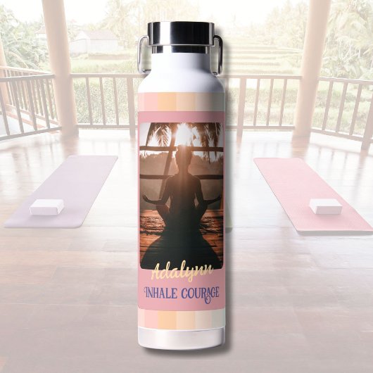 Gepersonaliseerde Yoga Lover Leraar Moeder Vrouwen Waterfles