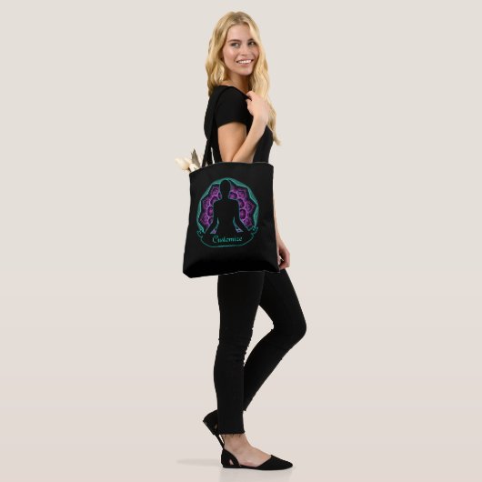 Gepersonaliseerde Yoga Mandala Tote Bag (Op model)