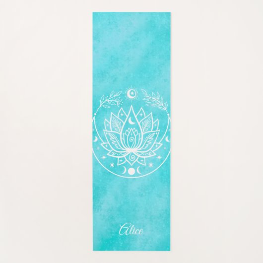 Gepersonaliseerde Yoga Mat Meditatie Gift Vrouwen  (Voorkant)