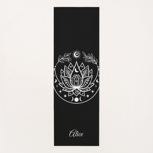 Gepersonaliseerde Yoga Mat Meditatie Gift Vrouwen  (Voorkant)