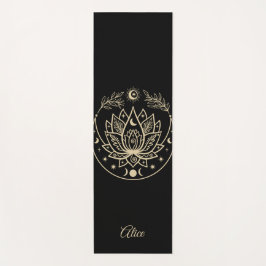 Gepersonaliseerde Yoga Mat Meditatie Gift Zwart