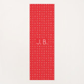 Gepersonaliseerde Yoga Mat met Monogram & Runic Sy (Voorkant)