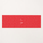 Gepersonaliseerde Yoga Mat met Monogram & Runic Sy (Voorkant (horizontaal))