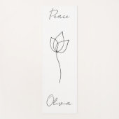 Gepersonaliseerde yoga mat, Peace yoga mat (Voorkant)