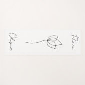 Gepersonaliseerde yoga mat, Peace yoga mat (Voorkant (horizontaal))