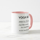 Gepersonaliseerde Yoga Moeder Definitie Mok (Voorkant rechts)
