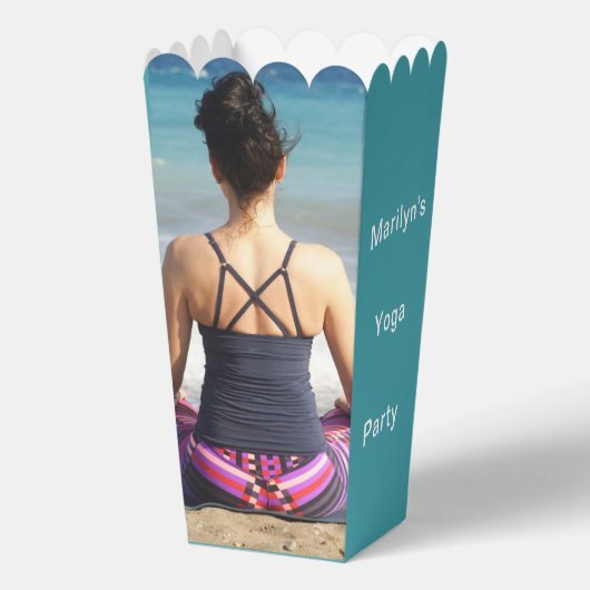 Gepersonaliseerde Yoga Party Bedankdoosjes (Voorkant)