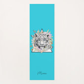 Gepersonaliseerde yogamat aangepaste naam witte ti (Voorkant)