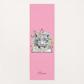 Gepersonaliseerde yogamat aangepaste naam witte ti (Voorkant)