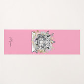 Gepersonaliseerde yogamat aangepaste naam witte ti (Voorkant (horizontaal))