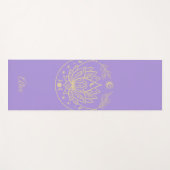 Gepersonaliseerde yogamat Meditatie Gift Paarse (Voorkant (horizontaal))