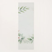 Gepersonaliseerde yogamat met minimalistische bloe (Achterkant)