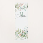 Gepersonaliseerde yogamat met wilde kleine bloemen (Voorkant)