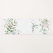 Gepersonaliseerde yogamat met wilde kleine bloemen (Voorkant (horizontaal))