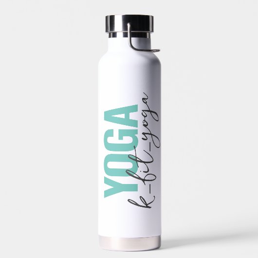 Gepersonaliseerde YOGA's naamscript Waterfles (Links)