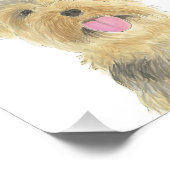Gepersonaliseerde Yorkie Yorkshire Terrier Art Foto Afdruk (Hoek)