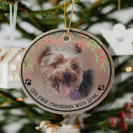 Gepersonaliseerde Yorkshire Terriër Hond Foto Keramisch Ornament
