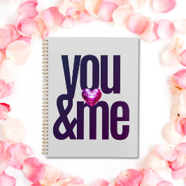 Gepersonaliseerde You & Me Glitter Wedding Planner