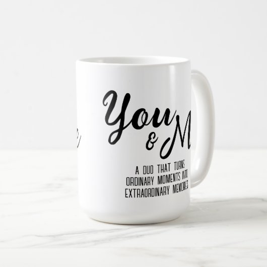 Gepersonaliseerde You & Me Mok (Voorkant rechts)