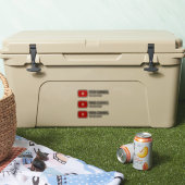 Gepersonaliseerde YouTube-kanaalnaam op maat Sticker (Koeler)