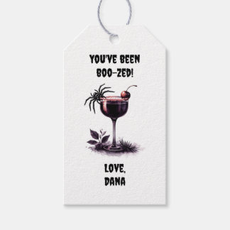 Gepersonaliseerde "You've Been Boozed" Halloween Cadeaulabel
