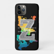 Gepersonaliseerde Z Initiaal Silver Monogram Jouw