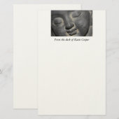 Gepersonaliseerde zachte Boeddha gezicht Briefpapier (Voorkant / Achterkant)