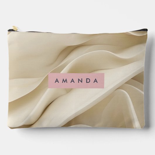 Gepersonaliseerde Zachte Crème Abstracte Minimale  Etui (Voorkant)