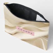 Gepersonaliseerde Zachte Crème Abstracte Minimale  Etui (Open)