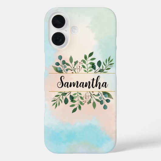 Gepersonaliseerde zachte pastel esthetische blader Case-Mate iPhone case (Achterkant)
